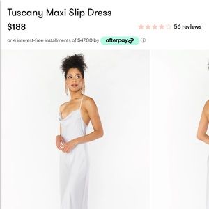 Show me your mumu Tuscany dress is silver ( looks very light blue)